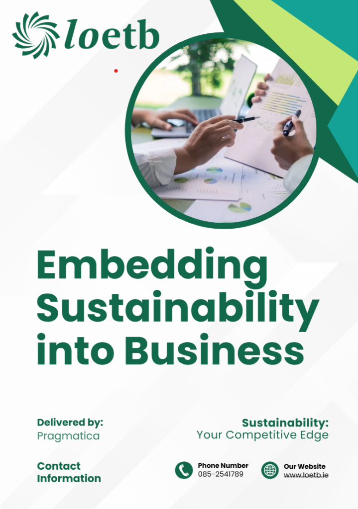 Embedding Sustainability into Business course booklet