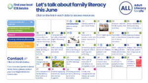 June Family Literacy Calendar: Let’s Talk About Family Literacy